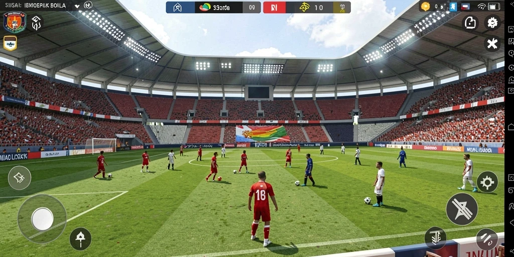 Screenshot lainnya menunjukkan fitur interaksi sosial dengan pemain lain.