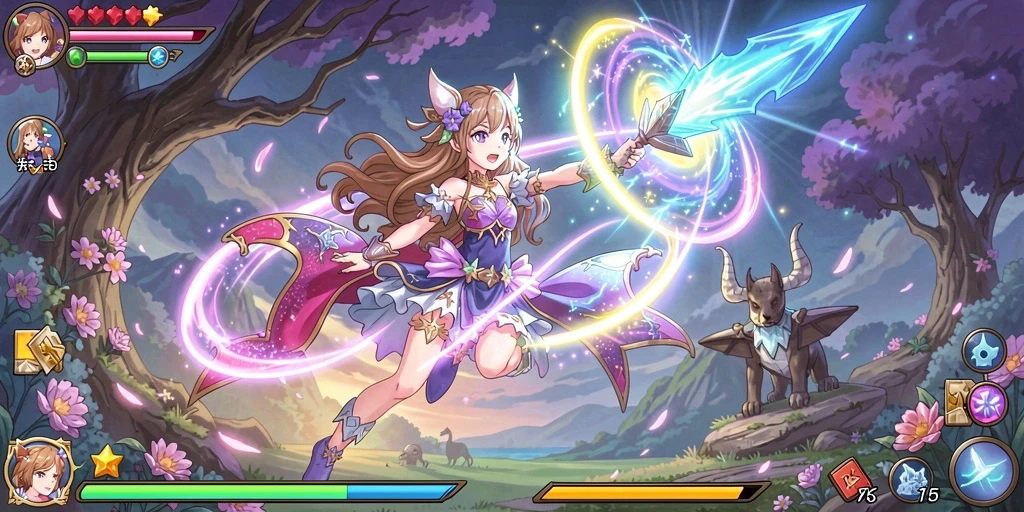 Mode multiplayer yang memungkinkan bersaing dengan teman.