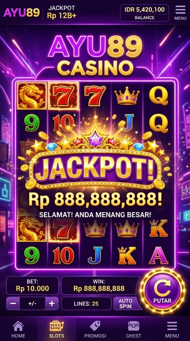 ayu89 — layar beranda